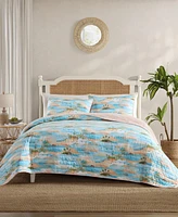 Tommy Bahama Bon Voyage Cotton Reversible 2-Pc. Quilt Set, Twin