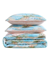 Tommy Bahama Bon Voyage Cotton Reversible 2-Pc. Quilt Set, Twin