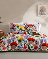 Marimekko Ojakellukka Cotton Percale 3-Pc. Duvet Cover Set