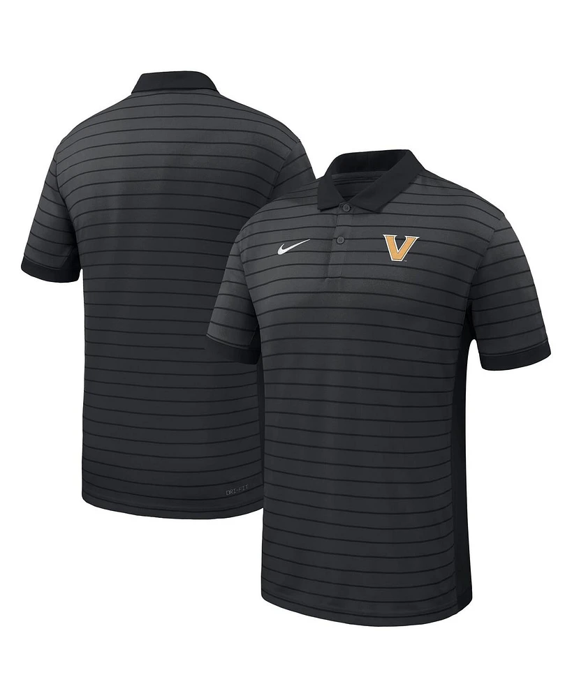 Nike Men's Vanderbilt Commodores 2025 Early Season Coaches Sideline Victory Stripe Performance Polo Shirt