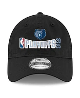 New Era Men's Black Memphis Grizzlies 2025 Nba Playoffs 9TWENTY Adjustable Hat