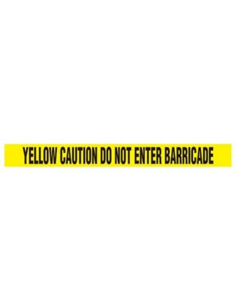 Pyle 12 Pieces Safety Yellow Caution Do Not Enter Barricade Tape Set