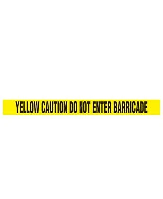 Pyle 12 Pieces Safety Yellow Caution Do Not Enter Barricade Tape Set