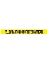 Pyle 12 Pieces Safety Yellow Caution Do Not Enter Barricade Tape Set