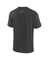 Fanatics Men's Charcoal Las Vegas Raiders Elements Weathered Tonal Future Ground T-Shirt