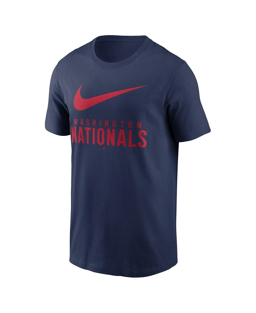 Nike Men's Navy Washington Nationals Swoosh T-Shirt