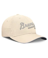 Nike Men's Cream Atlanta Braves Rise Performance Flex Hat