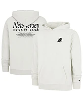 '47 Brand Men's Natural New Jersey Devils Foundation Pullover Hoodie