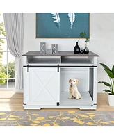 Streamdale Furniture Double Dog Crate Furniture with Storage