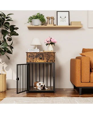 Streamdale Furniture Dog Crate Furniture with Drawer