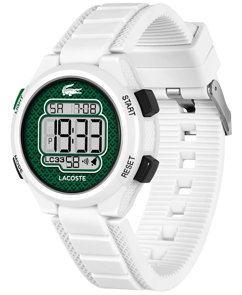 Lacoste Kid's LC33 White Silicone Strap Watch, 32.6mm