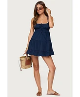 Edikted Women's Sontana Ruched Tiered Mini Dress