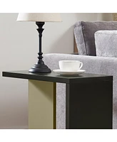 Kings Brand Furniture Hayward Side Table, End Table for Couch, Snack and Laptop