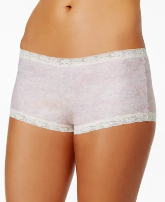 Maidenform Lace Trim Microfiber Boyshort Underwear 40760