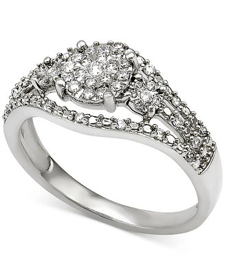 Diamond Ring (1/4 ct. t.w.) in Sterling Silver