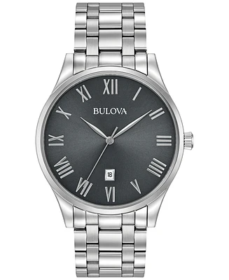 Bulova Men's Stainless Steel Bracelet Watch 40mm 96B261