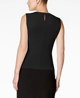 Calvin Klein Petite Sleeveless Pleated Top