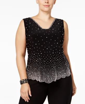 Msk Plus Embellished Blouse