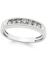 Men's Diamond Band (1/2 ct. t.w.) in 10k White Gold