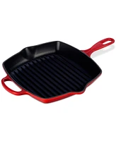 Le Creuset 10.25" Enameled Cast Iron Skillet Grill with Helper Handle