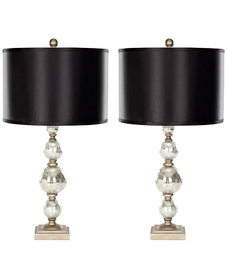 Safavieh Set of 2 Nettie Mercury Glass Table Lamps