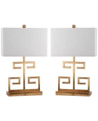 Safavieh Set of 2 Greek Key Table Lamps