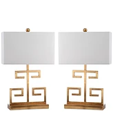 Safavieh Set of 2 Greek Key Table Lamps