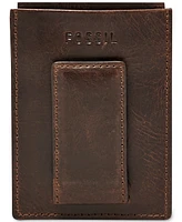 Fossil Men's Leather Derrick Rfid Card Case
