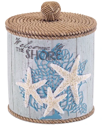 Avanti Beachcomber Seashells Resin Covered Jar