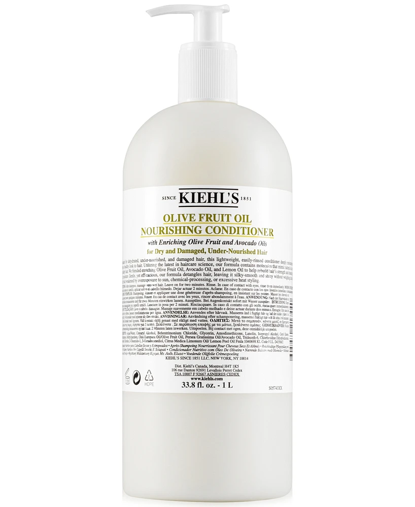 Kiehl's Since 1851 Olive Fruit Oil Nourishing Conditioner, 33.8 fl. oz.