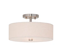 Livex Meridian 2-Light Semi Flush Mount
