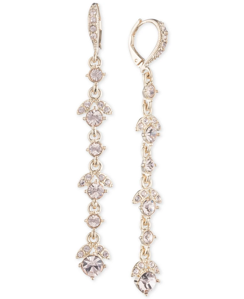 Givenchy Crystal Linear Drop Earrings