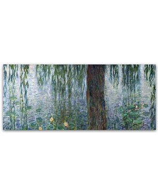 Claude Monet 'Waterlilies Morning' 20" x 47" Canvas Art Print