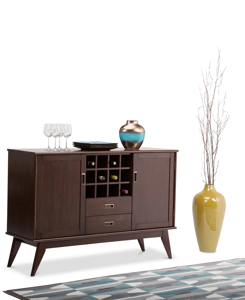 Kentler Mid Century Sideboard Buffet and Wine Rack