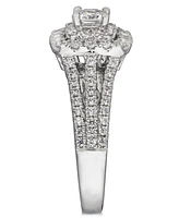 Diamond Princess Cut Engagement Ring (1 ct. t.w.) in 14k White Gold