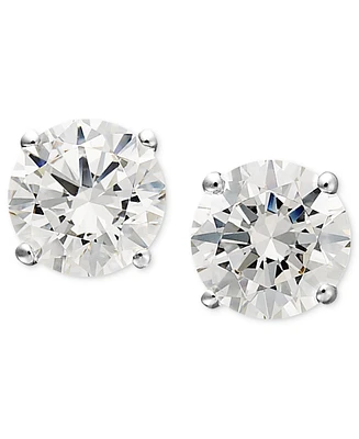 Arabella Cubic Zirconia Stud Earrings 14k Gold