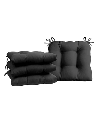 Arlee Home Fashions Microfiber 4-Pack Chair Pads