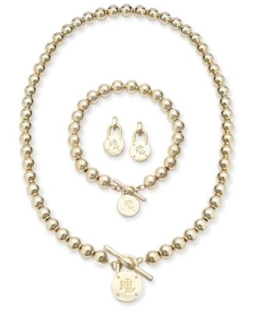 Lauren Ralph Lauren Beaded Logo Lock Jewelry Collection