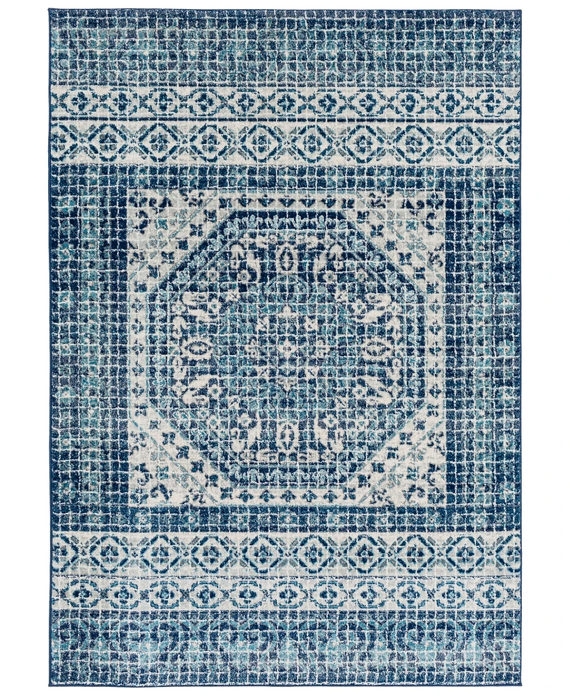 Livabliss Harput Hap-1081 Dark Blue 5'3" x 7'3" Area Rug