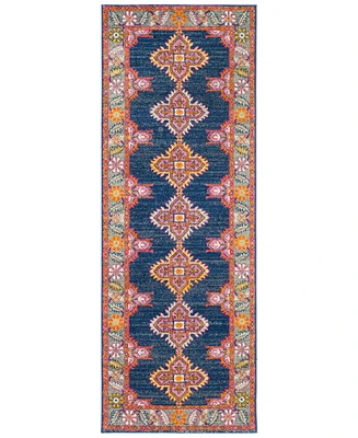 Livabliss Harput Hap-1037 Dark Blue 2'7" x 7'3" Runner Area Rug