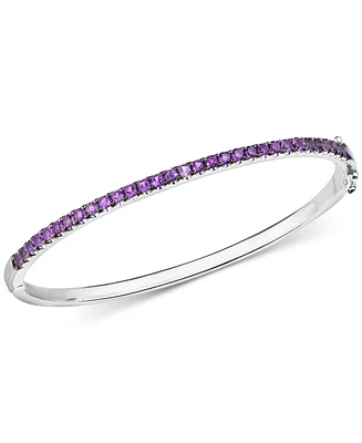 Amethyst Bangle Bracelet (1-1/10 ct. t.w.) in Sterling Silver