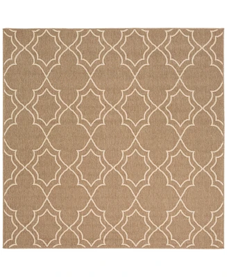 Livabliss Alfresco Alf-9587 Camel 7'3" Square Area Rug, Indoor/Outdoor