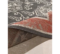 Livabliss Alfresco Alf-9592 Black 2'3" x 4'6" Area Rug, Indoor/Outdoor
