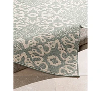 Closeout! Livabliss Alfresco Alf-9633 Rust 8'9" Square Area Rug, Indoor/Outdoor