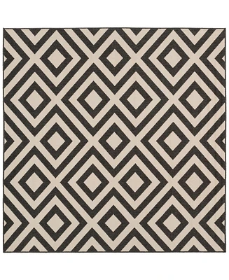 Livabliss Alfresco Alf-9639 Black 8'9" Square Area Rug, Indoor/Outdoor