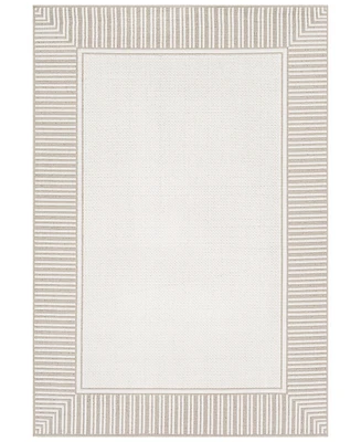 Livabliss Alfresco Alf-9681 Taupe 5'3" x 7'6" Area Rug, Indoor/Outdoor