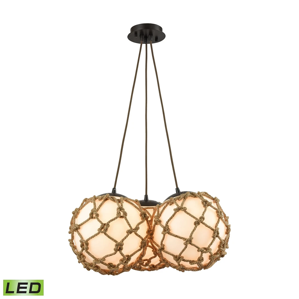 Coastal Inlet 1 Light Pendant in Oil Rubbed Bronze