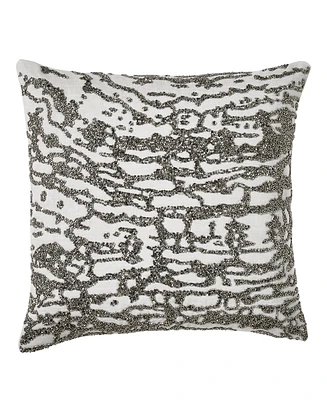 Donna Karan Home Luna Beaded Decorative Pillow, 16" x 16"