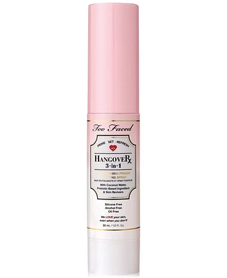 Too Faced Travel-Size Hangover 3-In-1 Replenishing Primer & Setting Spray, 30 ml