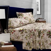 Tribeca Living Maui Floral Printed 300 Thread Count Percale Extra Deep Pocket Sheet Sets